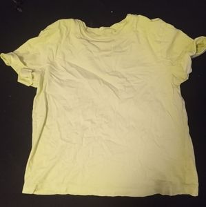 DISCOUNT SHIPPING Light Yellow Women's Shirt Rolled Sleeves